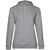 Толстовка с капюшоном женская Hoodie, серый меланж, размер XS