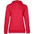 Толстовка с капюшоном женская Hoodie, красный меланж, размер XS
