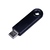 USB 3.0- флешка промо на 64 Гб прямоугольной формы, выдвижной механизм