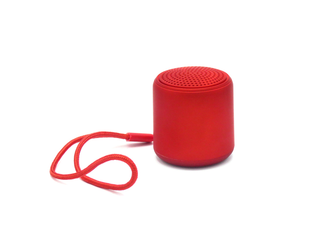 Беспроводная Bluetooth колонка Music TWS софт-тач, красная