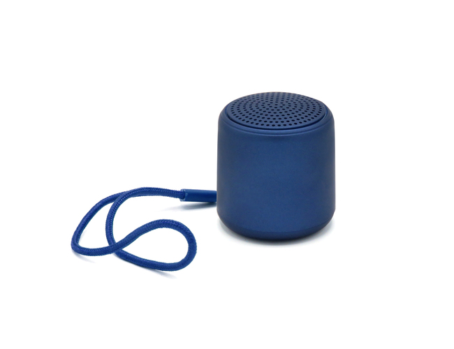 Беспроводная Bluetooth колонка Music TWS софт-тач, темно-синяя