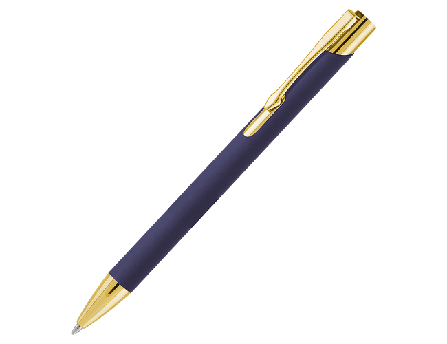 Ручка шариковая, Legend Soft Touch Mirror Gold Requis, синяя/золотистая