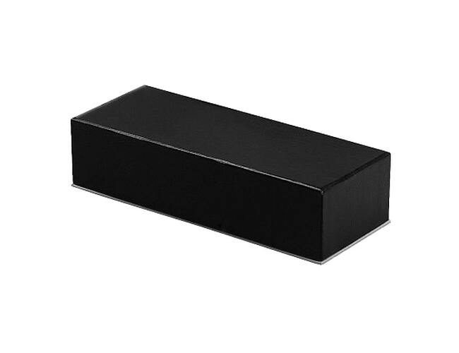 Футляр для одной или двух ручек Pencase Emotion Duo, бумажный, черный с серебристым элементом