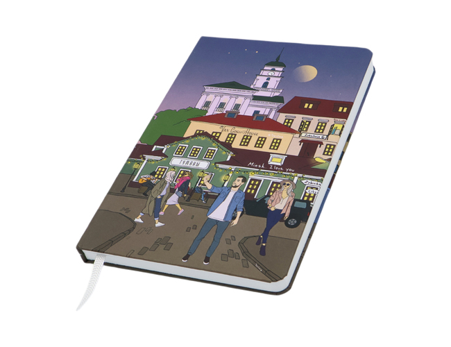 Записная книжка A6 Dziuna Зыбицкая в клетку 10,5 x 16 см