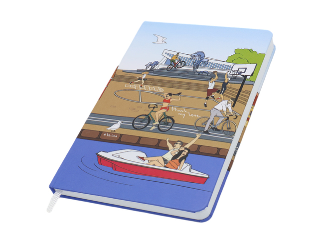 Записная книжка A5 Dziuna Немига в клетку 15,5 x 21 см