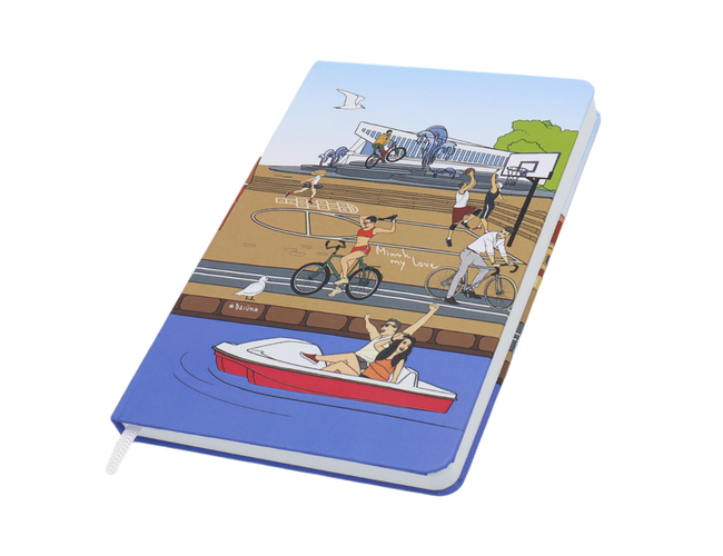 Записная книжка A5 Dziuna Немига в клетку 15 x 21 см