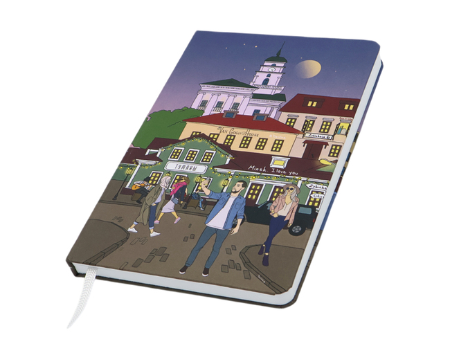 Записная книжка A5 Dziuna Зыбицкая в клетку 15 x 21 см