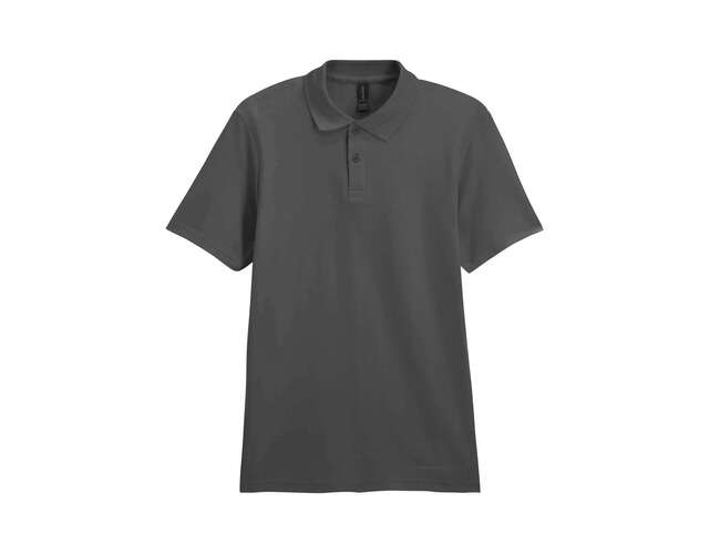 Футболка поло SOFTSTYLE ADULT DOUBLE PIQUE, ГРАФИТОВЫЙ S