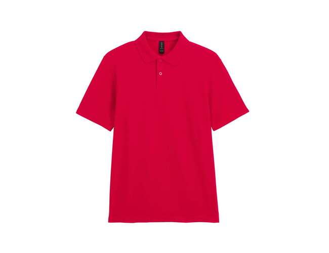 Футболка поло SOFTSTYLE ADULT DOUBLE PIQUE, КРАСНЫЙ S
