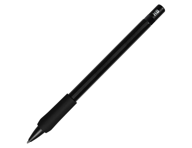 Карандаш шестигранный Hexagon Soft Grip, пластик, черный, твердость HB