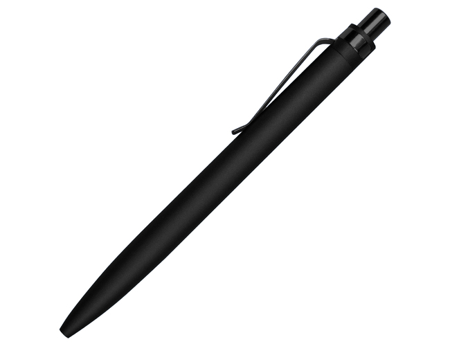 Ручка шариковая Shine Ray Soft touch алюминиевая, черная
