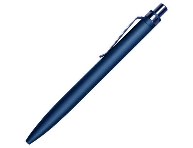 Ручка шариковая Shine Ray Soft touch алюминиевая, темно-синяя