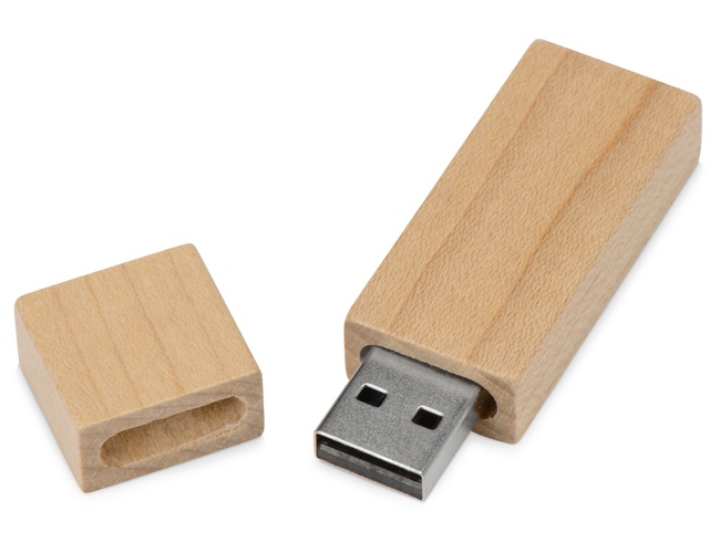 Флеш накопитель USB 2.0 Maple Square 16GB, клен, дерево/дерево