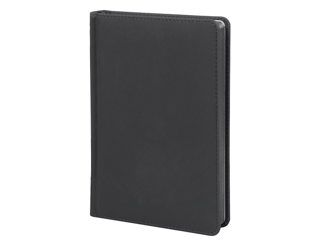 Ежедневник полудатированный Classic Soft А5, серый, в твердой обложке с поролоном