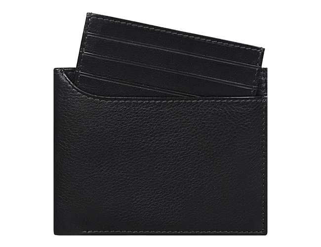 Кошелек с картхолдером для кредитных карт Leather Dream из нат. кожи, черный