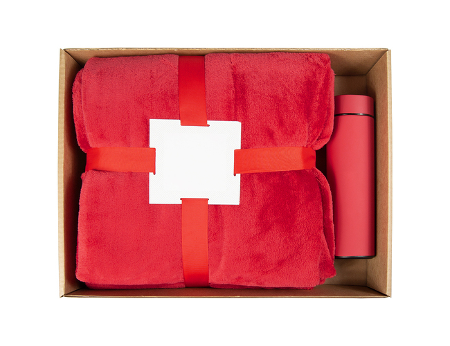 Набор подарочный Solution Superior Duo (плед Super Soft Comfort, термос Urban), красный
