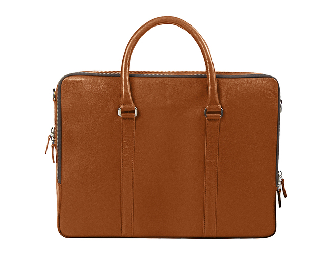 Портфель для ноутбука Vancouver Buffalino Leather из натуральной кожи, коричневый