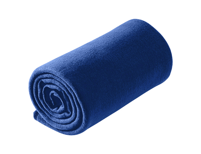Плед дорожный флисовый Comfort Travel Blanket Warm, синий, размер 152*127 см