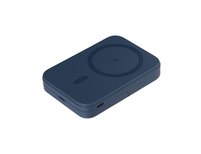Внешний аккумулятор Юнион PD (Union PD) 10000mAh с функцией беспроводной зарядки 15W, синий