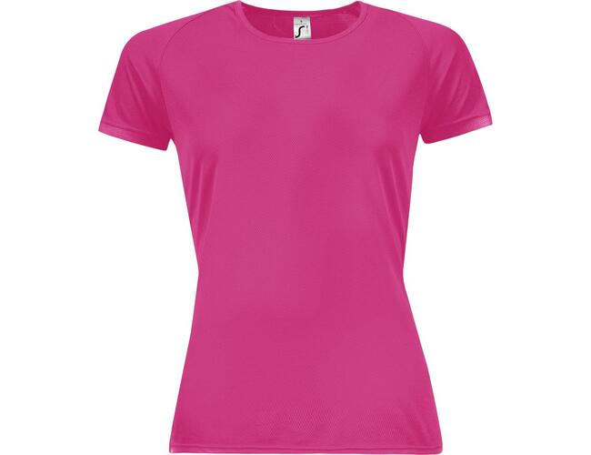 Футболка женская Sporty Women 140 розовый неон, размер XS