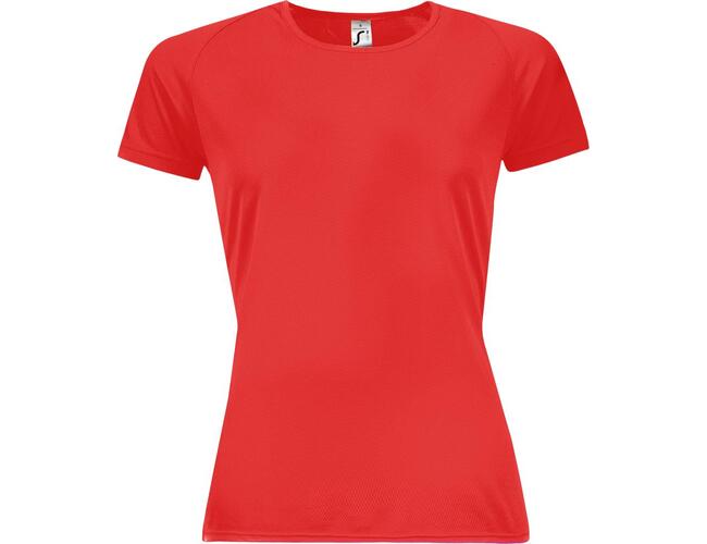 Футболка женская Sporty Women 140 красная, размер XS