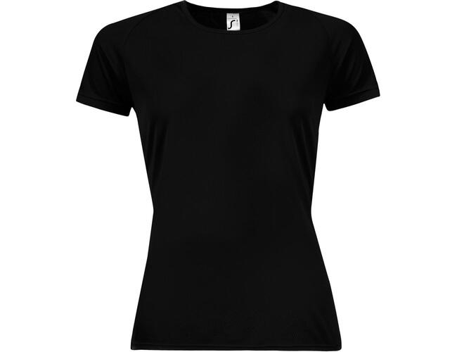 Футболка женская Sporty Women 140 черная, размер XS