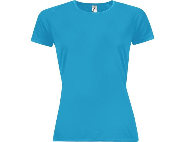 Футболка женская Sporty Women 140 бирюзовая, размер XS