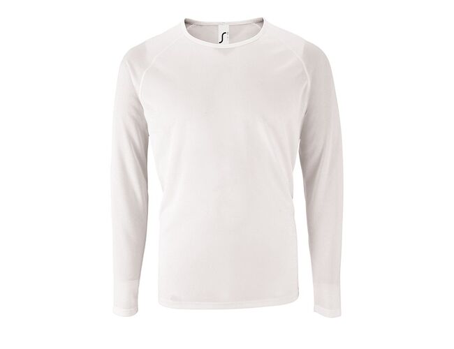Футболка с длинным рукавом Sporty LSL Men белая, размер S