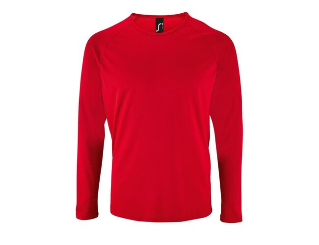 Футболка с длинным рукавом Sporty LSL Men красная, размер S
