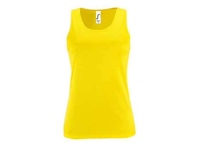 Майка женская Sporty TT Women желтый неон, размер L