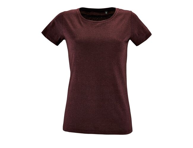 Футболка женская Regent Fit Women бордовый меланж, размер S
