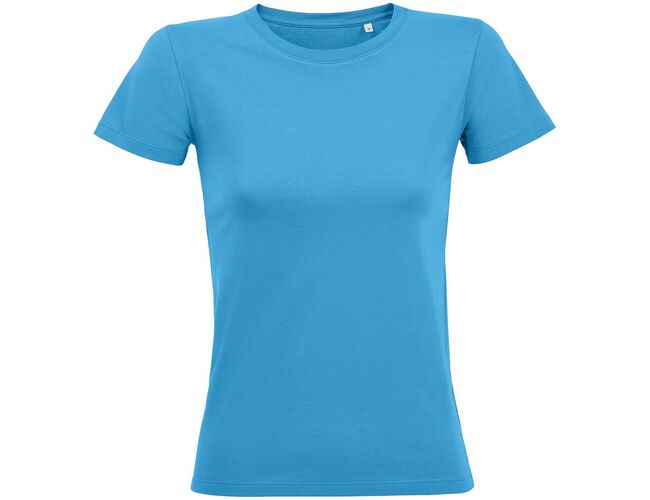 Футболка женская Regent Fit Women, ярко-бирюзовая, размер S