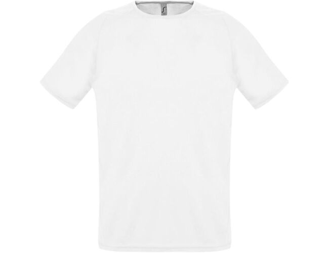 Футболка унисекс Sporty 140 белая, размер XXS