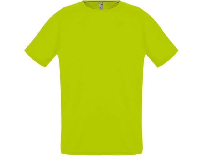 Футболка унисекс Sporty 140 зеленый неон, размер XXs