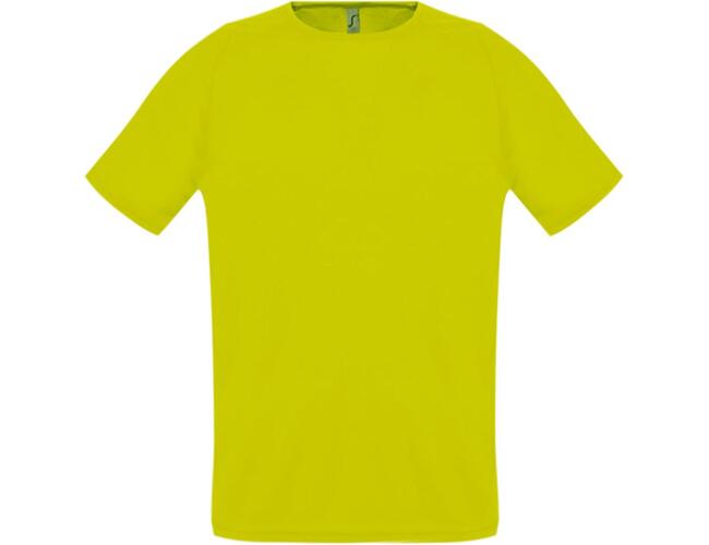 Футболка унисекс Sporty 140 желтый неон, размер XXs