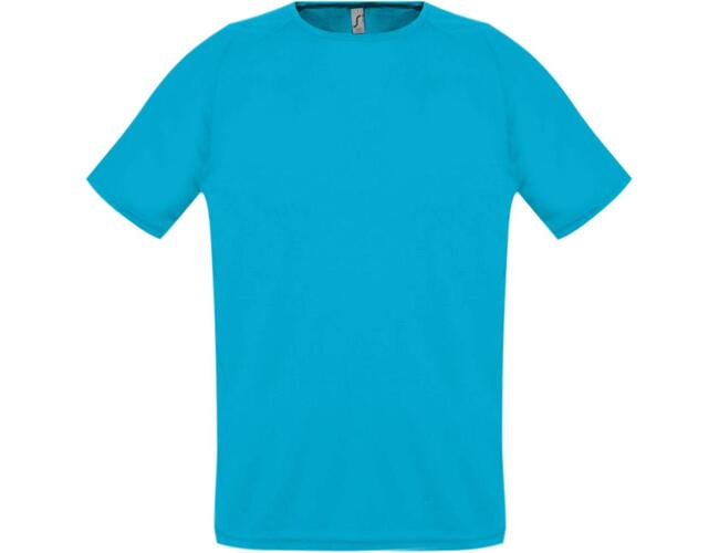 Футболка унисекс Sporty 140 бирюзовая, размер XXs
