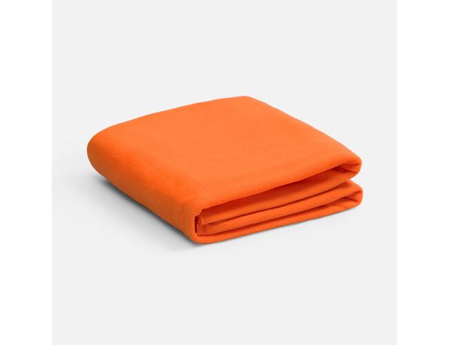 Флисовый плед Warm&Peace XL, оранжевый