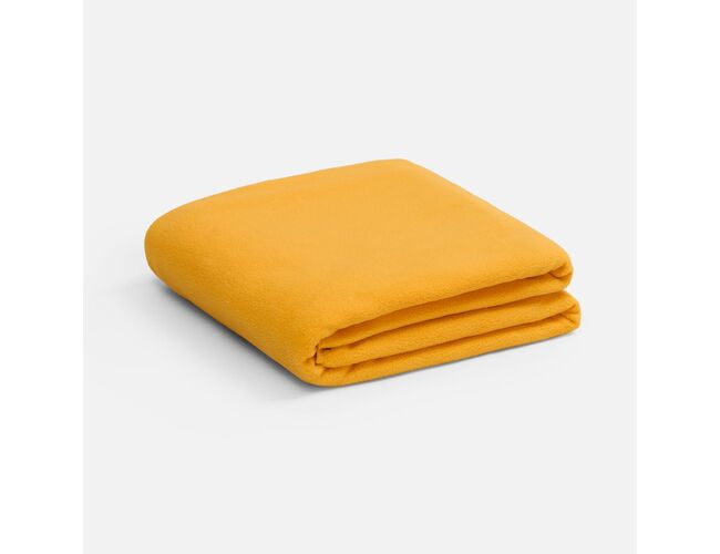 Флисовый плед Warm&Peace XL, желтый