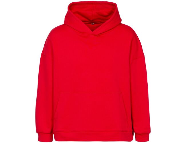 Худи оверсайз унисекс Outshine, красное, размер XS/S