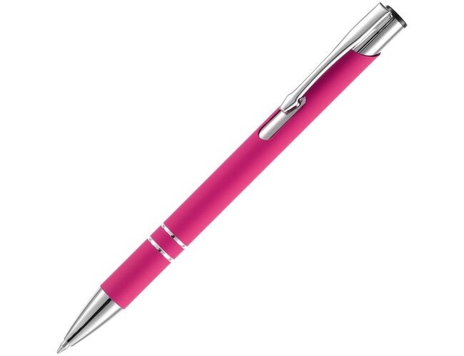 Ручка шариковая Keskus Soft Touch, розовая