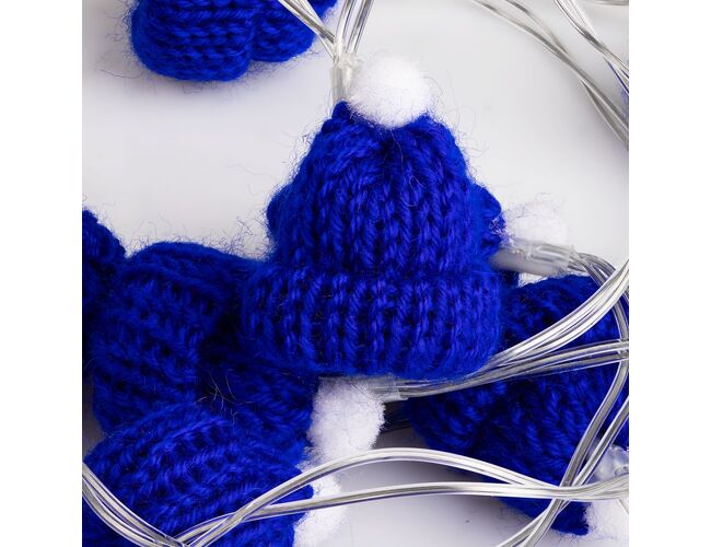 Гирлянда Cosy Poms, синяя