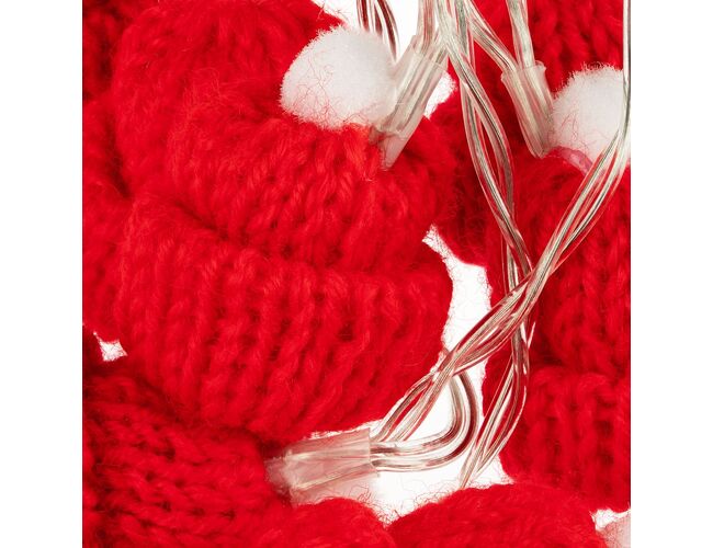 Гирлянда Cosy Poms, красная