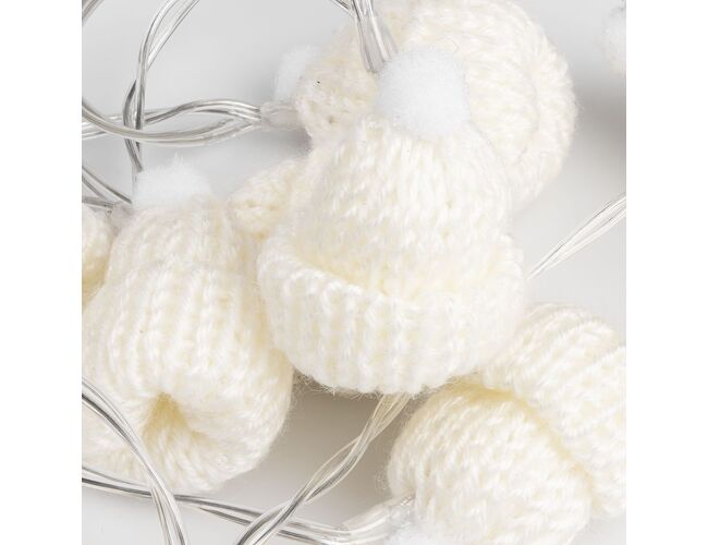 Гирлянда Cosy Poms, белая