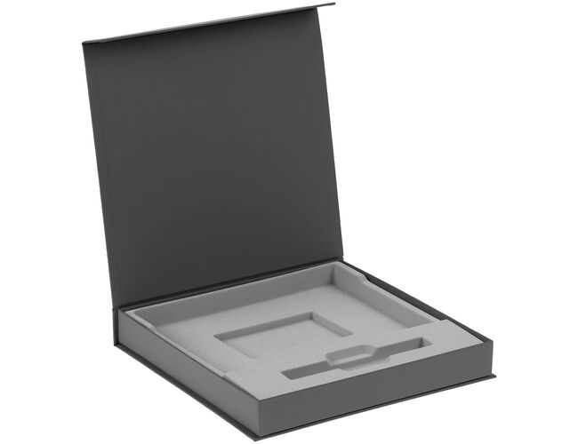 Коробка Memoria с ложементом под ежедневник и ручку, ver. 2, серая