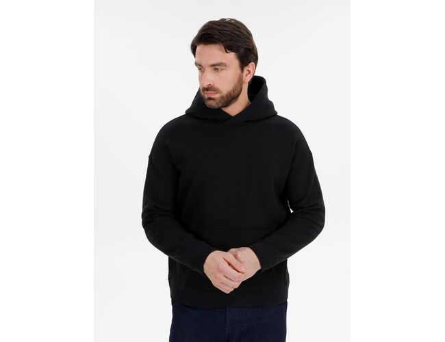 Худи оверсайз унисекс Snuggie, черное, размер XS/S