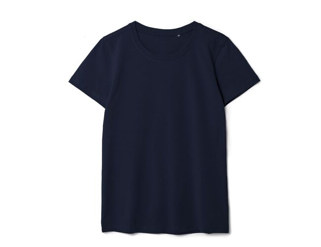 Футболка женская T-bolka Stretch Lady, темно-синяя (navy), размер S