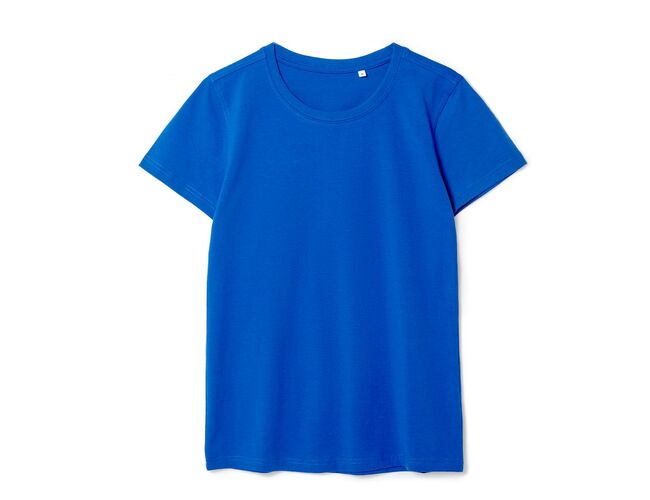 Футболка женская T-bolka Stretch Lady, ярко-синяя (royal), размер M