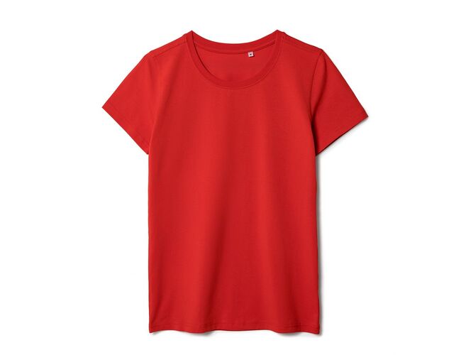 Футболка женская T-bolka Stretch Lady, красная, размер S