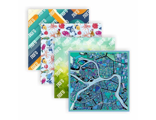 Платок с печатью на заказ ColorSharm, S