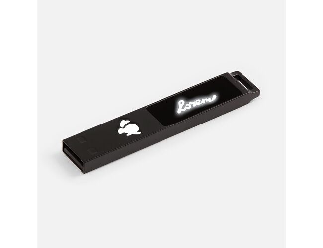 Флешка markBright Black с белой подсветкой, 32 Гб